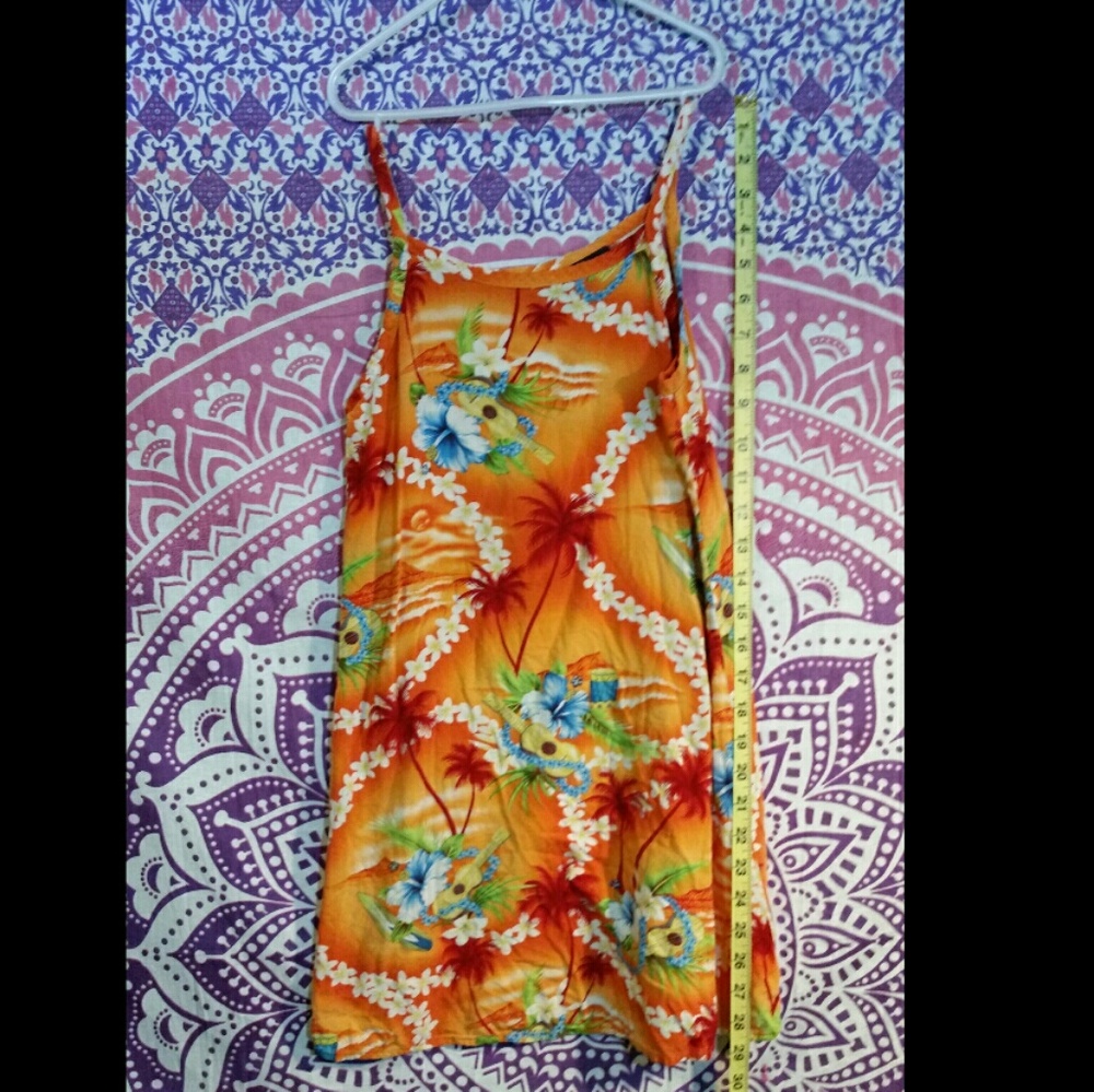 Hawian print dress